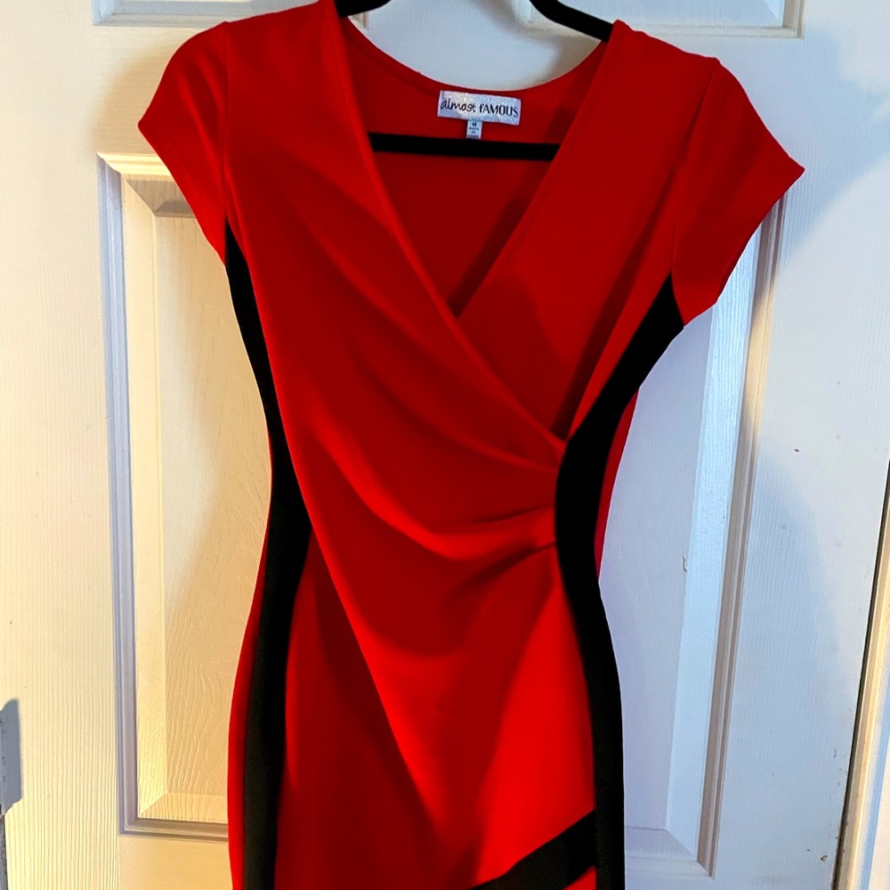 Red and Black sexy dress